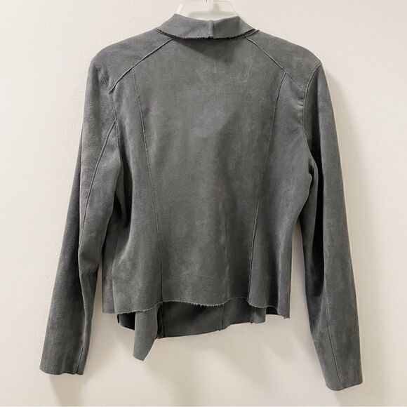 BLANKNYC Faux Suede Drape Front Jacket - Size Medium - Picture 3 of 7